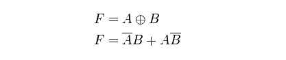 Ecuaciones compuerta logica XOR