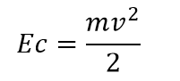 formula de calculo de la Energia Cinetica de un cuerpo