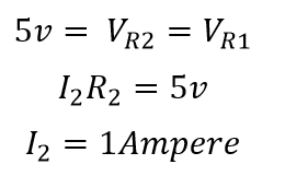 Calculo de corriente segun ley de ohm