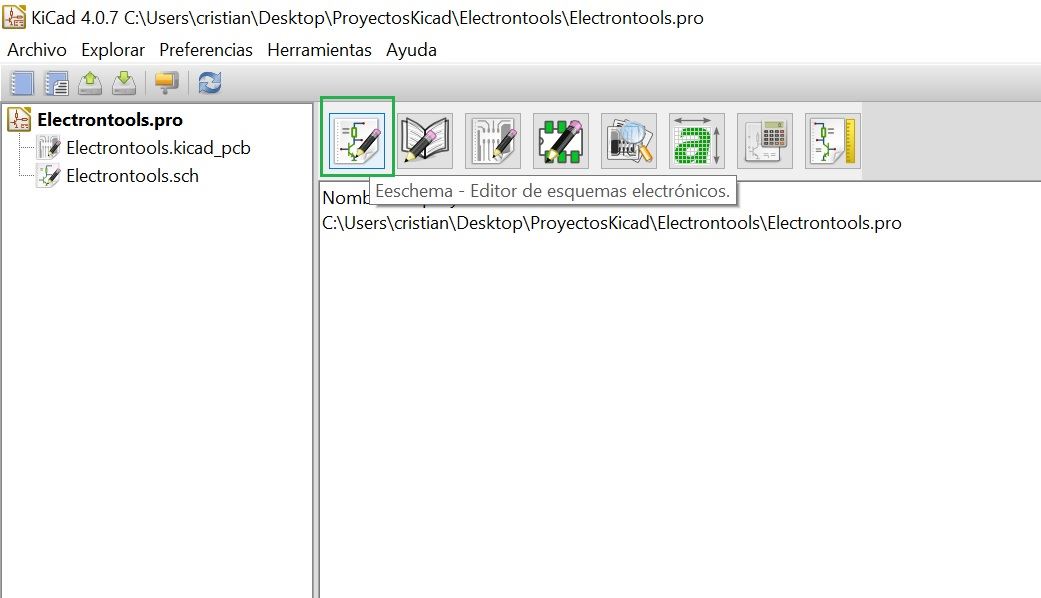 Editor de Esquemas Kicad