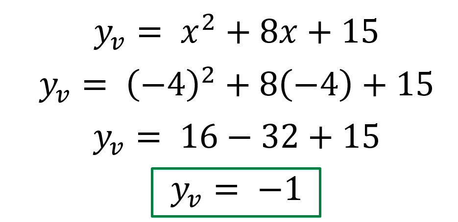 Calcular Y del vertice