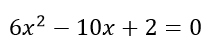 Ejercicio 1 de ecuaciones de segundo grado.